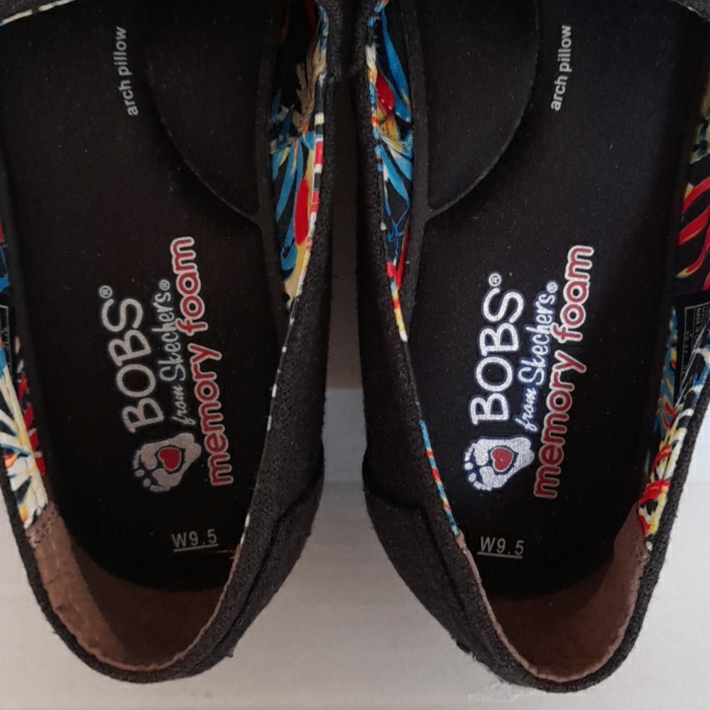 Bobs By Skechers Memory Foam Slip On Spadrille Pla - image 5